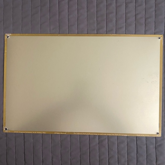 Vintage retro Shell Motor Oils “The Unanimous Choice” sign c 1995 - Picture 2 of 15